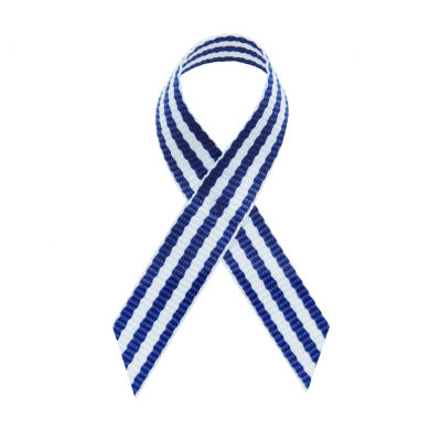 Cream Fabric Awareness Ribbons - 250 ribbons / bag