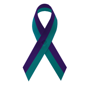 Domestic Violence Ribbons, Purple Domestic Violence Ribbon