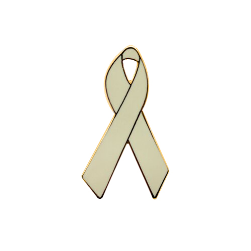 Cream Awareness Ribbons | Lapel Pins