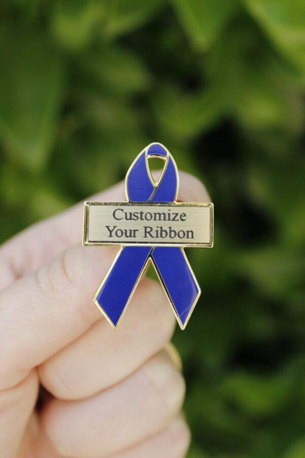 Purple Personalized Awareness Pins and Ribbons | Lapel Pins