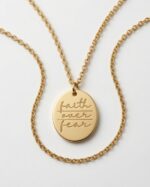 Jewelry - Faith Over Fear Necklace - Gold - Image 3