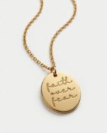 Jewelry - Faith Over Fear Necklace - Gold - Image 2
