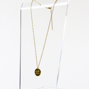 faith over fear necklace gold long