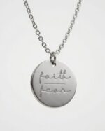 Jewelry - Faith Over Fear Necklace - Silver