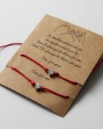 Jewelry - String Thread Bracelet with Charm - Red - Unisex - Image 5