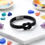 Jewelry - Rope Knotted Bracelet - Black - Unisex