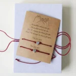 Jewelry - String Thread Bracelet with Charm - Red - Unisex