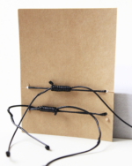 Jewelry - String Thread Bracelet with Charm - Black - Unisex - Image 2